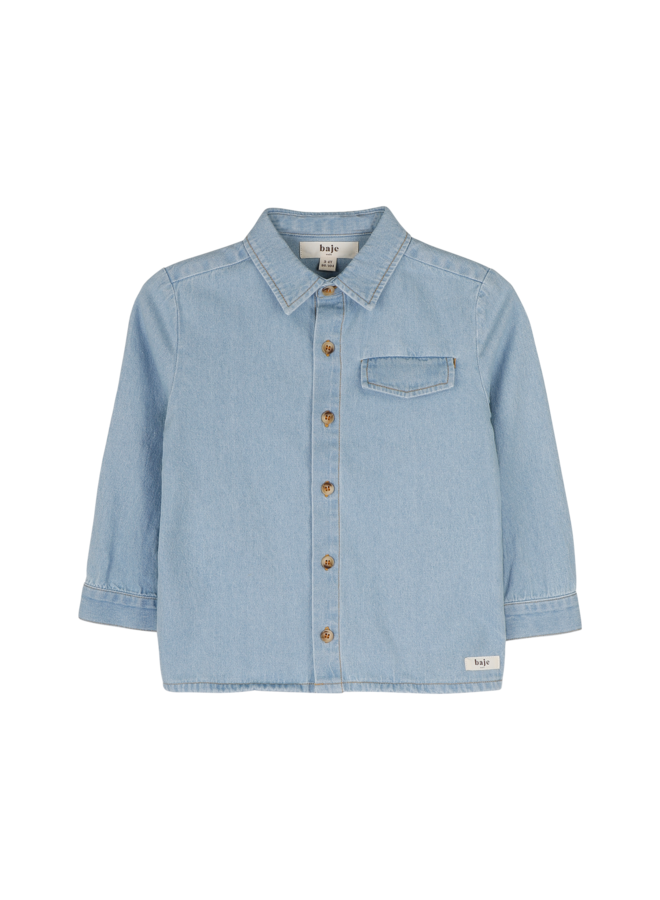 Leslie x Baje Studio - Mazar blouse longsleeve - Blue denim