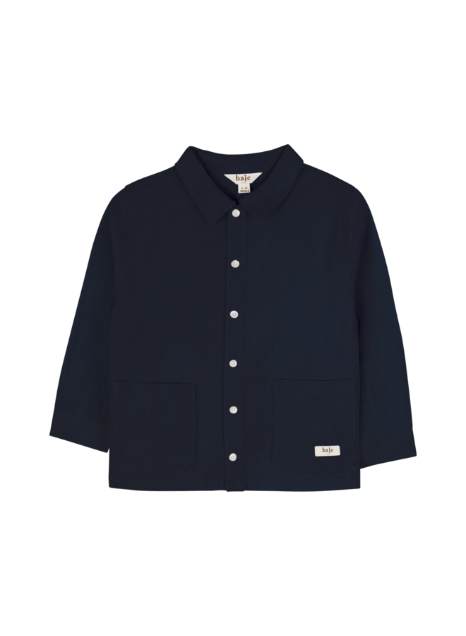 Leslie x Baje Studio - Mace blouse longsleeve - Blue dark