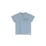 Leslie x Baje Studio - Maas blouse shortsleeve - Blue denim