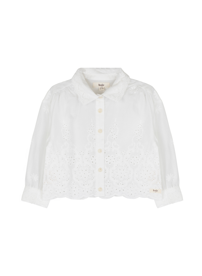 Baje Studio - Liz blouse longsleeve - Off-white