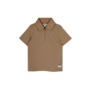 Baje Studio - Hervas shortsleeve polo - Brown coconut