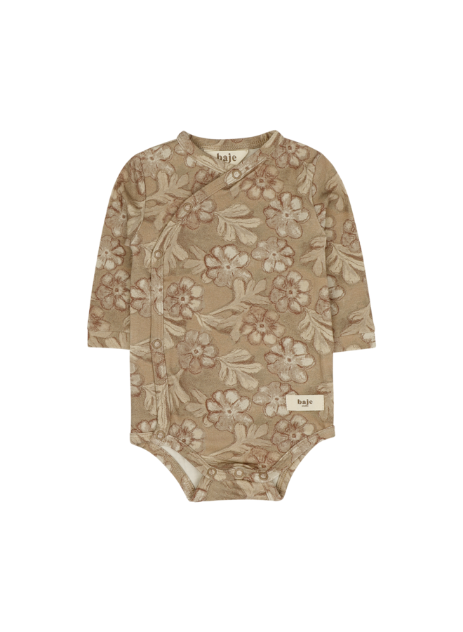 Djolie bodysuit - Brown AOP