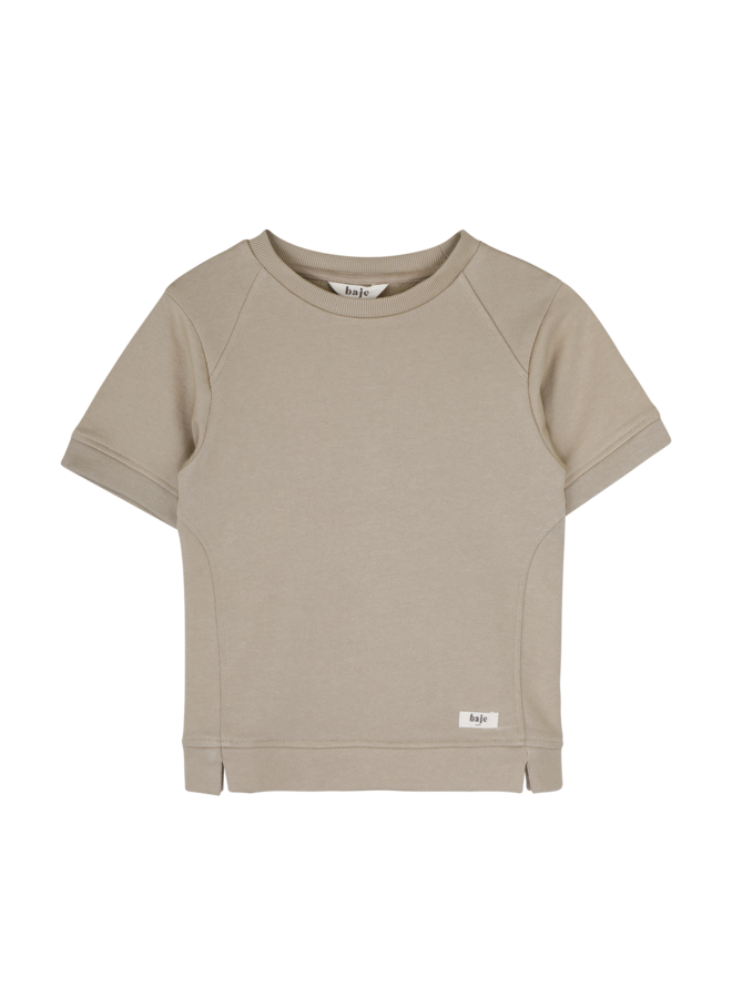 Vic shortsleeve - Taupe cafe