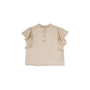 Baje Studio - Coria blouse shortsleeve - Creme fawn