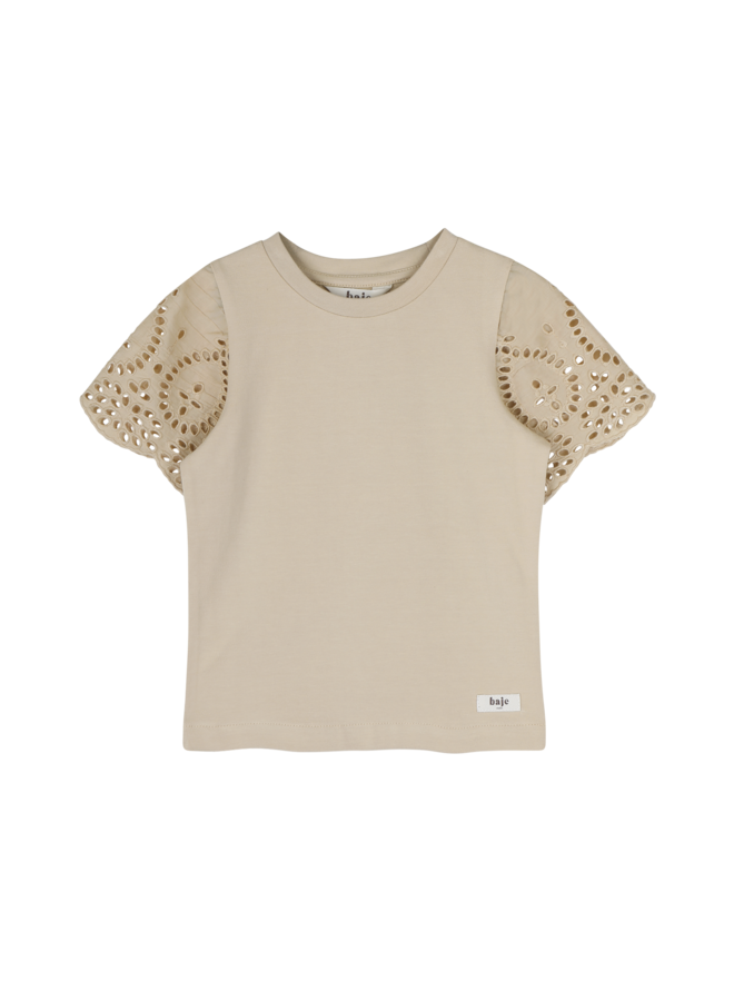 Baje Studio - Bless shortsleeve - Creme fawn