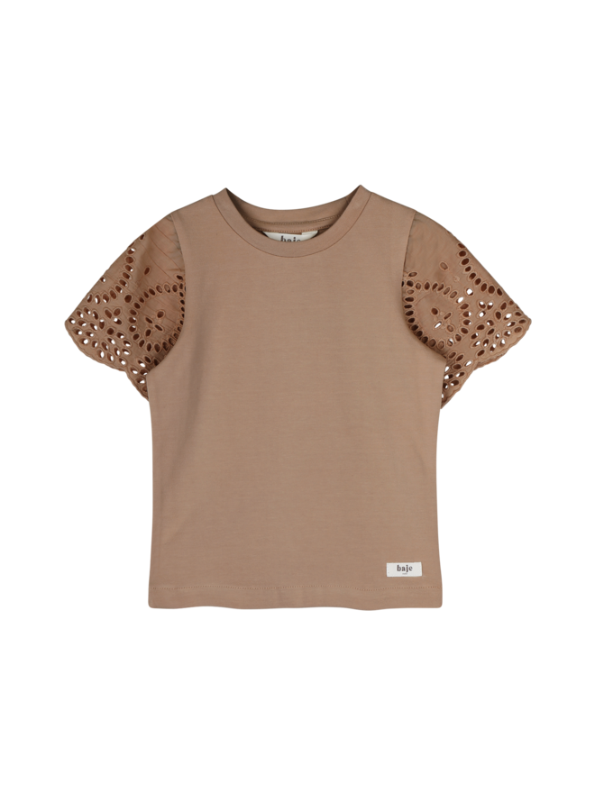 Baje Studio - Bless shortsleeve - Brown coconut