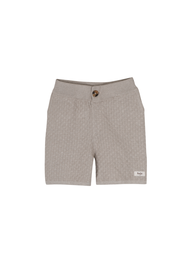 Leslie x Baje Studio - Mozi shorts - Taupe gray