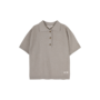 Leslie x Baje Studio - Milo shortsleeve polo - Taupe gray