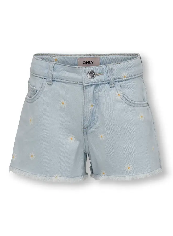 Robyn daisy shorts - Light blue denim
