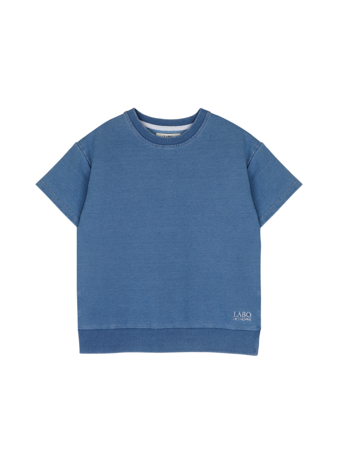 Labo de Colores - Lion shortsleeve - Blue denim light