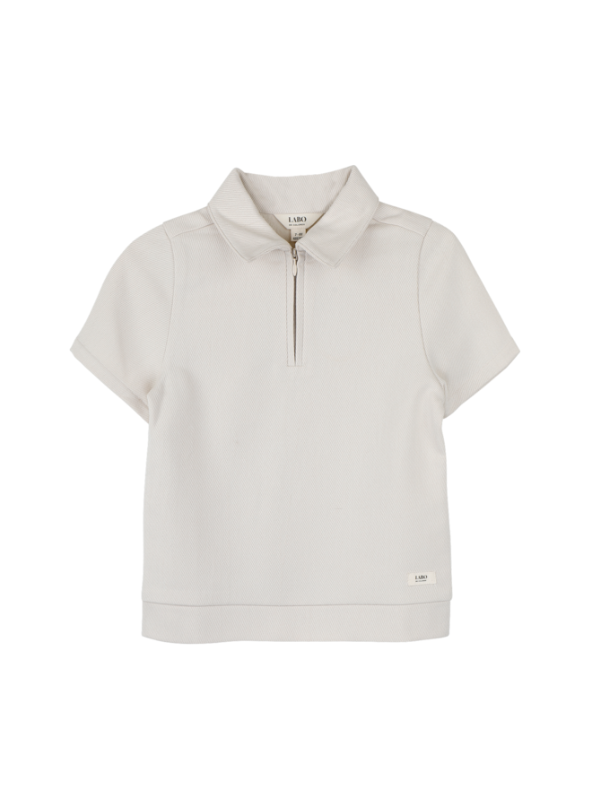 Lau shortsleeve polo - Off-white