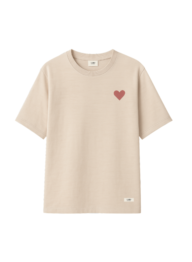 Labo de Colores - Liza shortsleeve - Beige melange