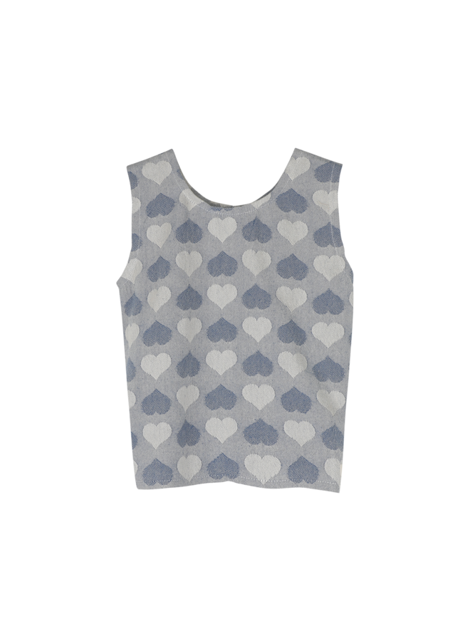 Lux singlet - Blue denim light