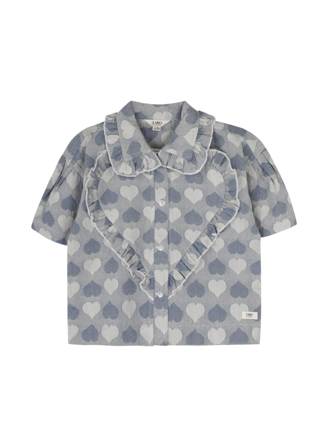 Labo de Colores - Laila blouse - Blue denim light