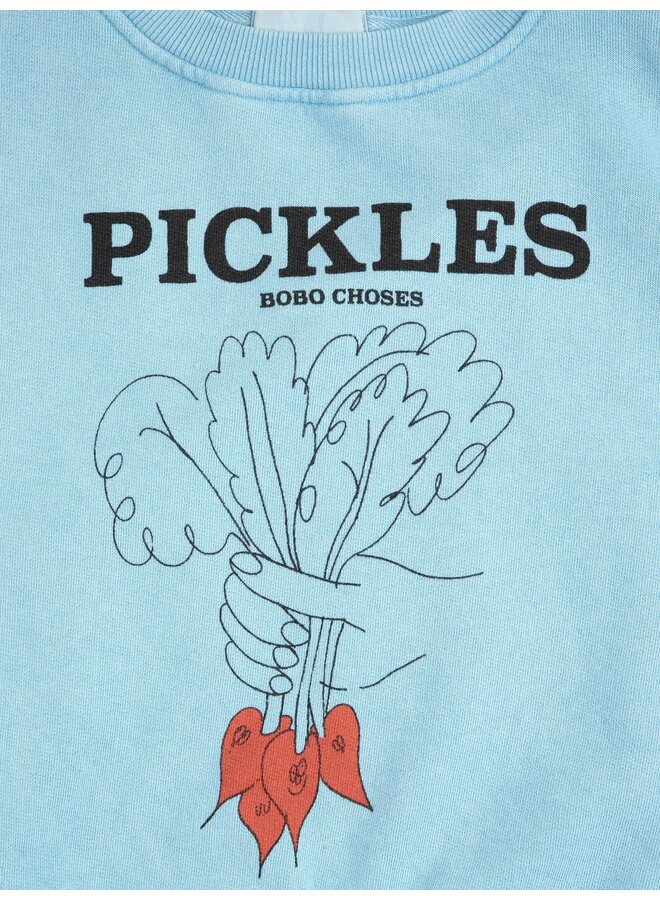 Bobo Choses - Bunch of vegetables sweatshirt - Light blue