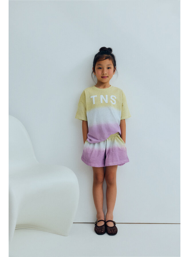 The New Society - Tie dye short - Pink lavander / Seafoam green