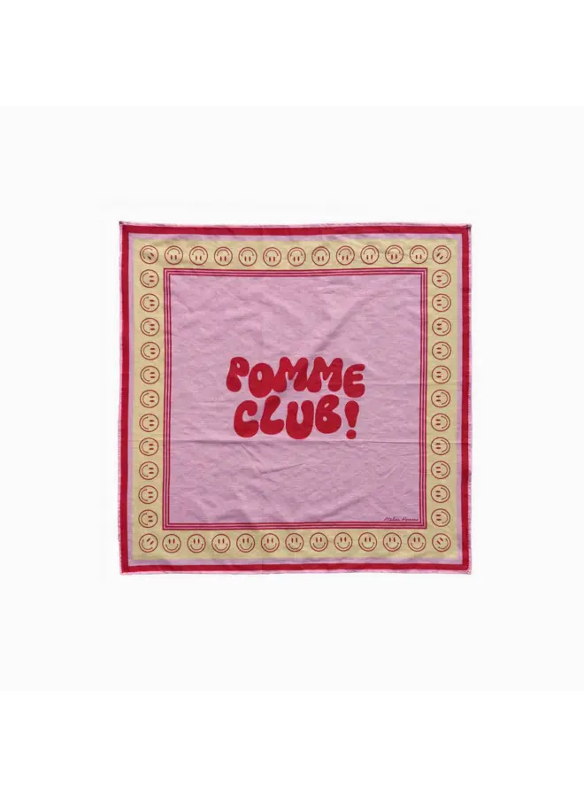 Atelier Pomme - Pomme club smilin' scarf - Blowy bubblegum