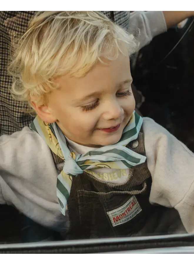 Atelier Pomme - Pomme club smilin' scarf - Dreamy blue