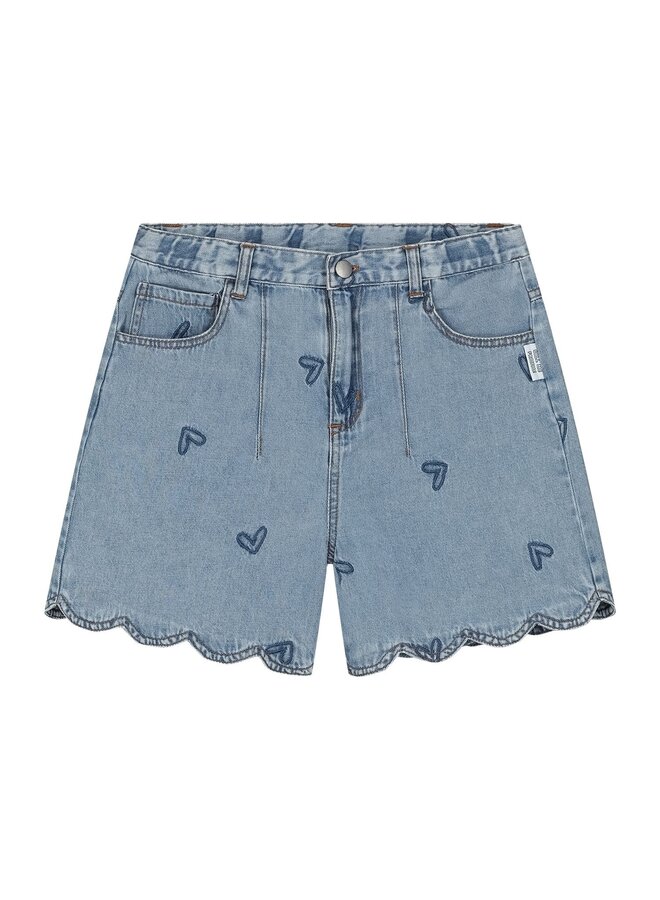 Call me Frankie - Denim heart shorts