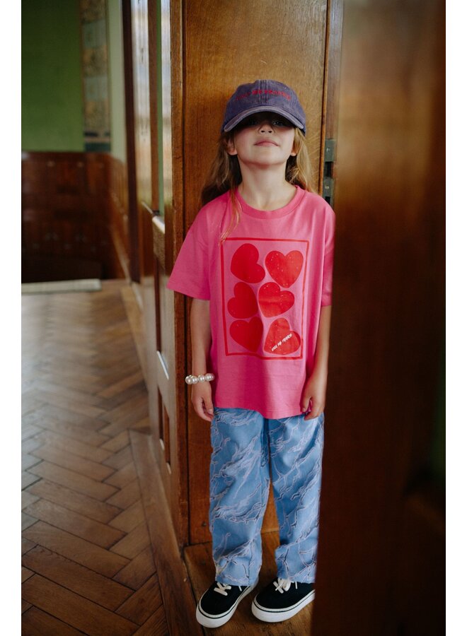 Call me Frankie - Hearts pink t-shirt