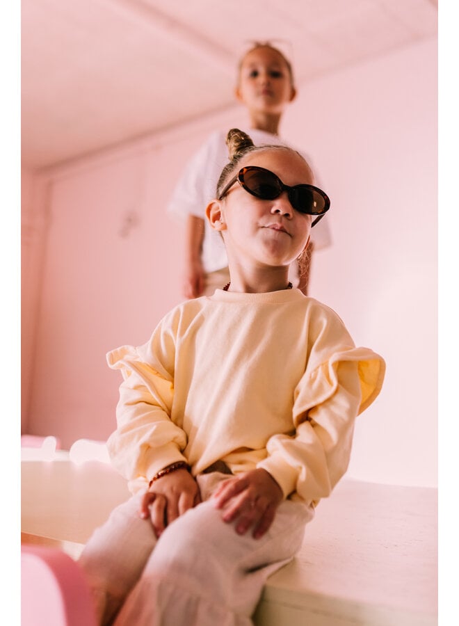 Jacky Sue - Lois ruffle sweater - Pastel yellow