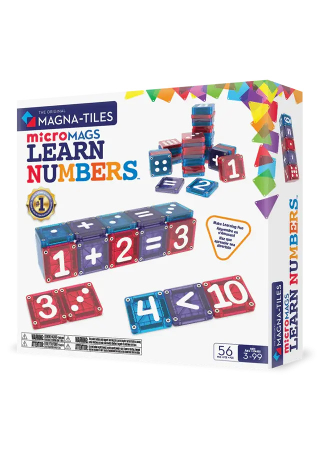MicroMAGS learn numbers - 56 stuks