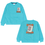 The New - Santos oversized sweatshirt - Maui blue