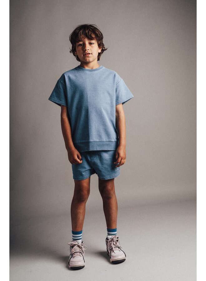 Labo de Colores - Lion shortsleeve - Blue denim light