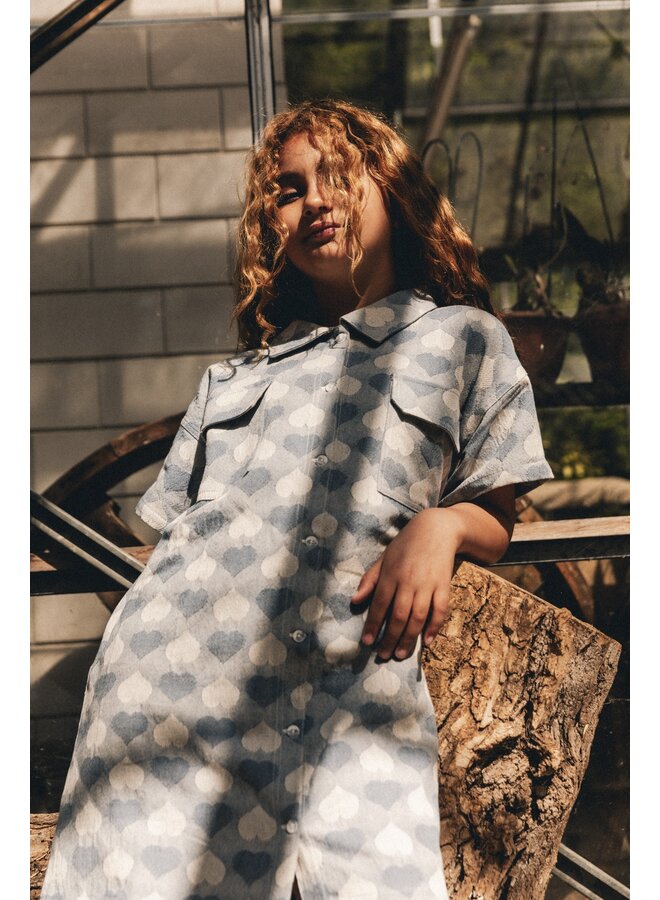 Labo de Colores - Lea dress - Blue denim light