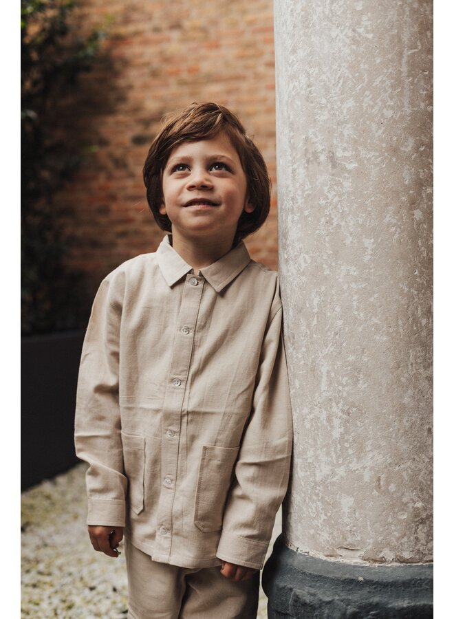 Leslie x Baje Studio - Mace blouse longsleeve - Beige