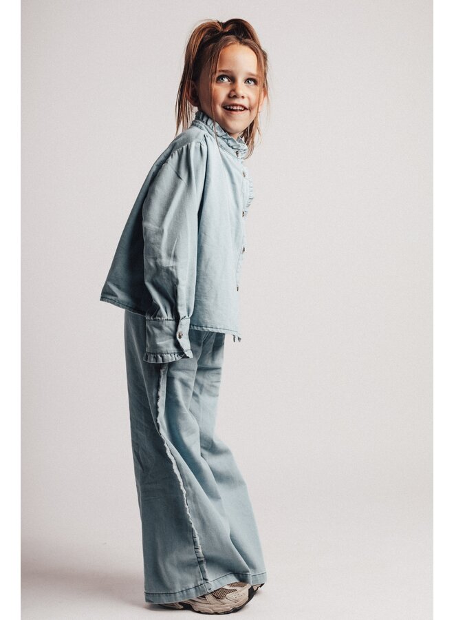 Baje Studio - Loja pants - Blue denim light