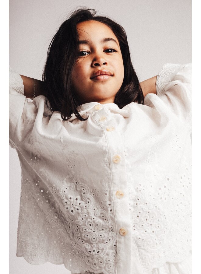 Baje Studio - Liz blouse longsleeve - Off-white