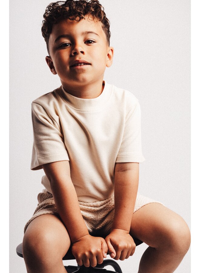 Baje Studio - Leon shortsleeve - White coconut