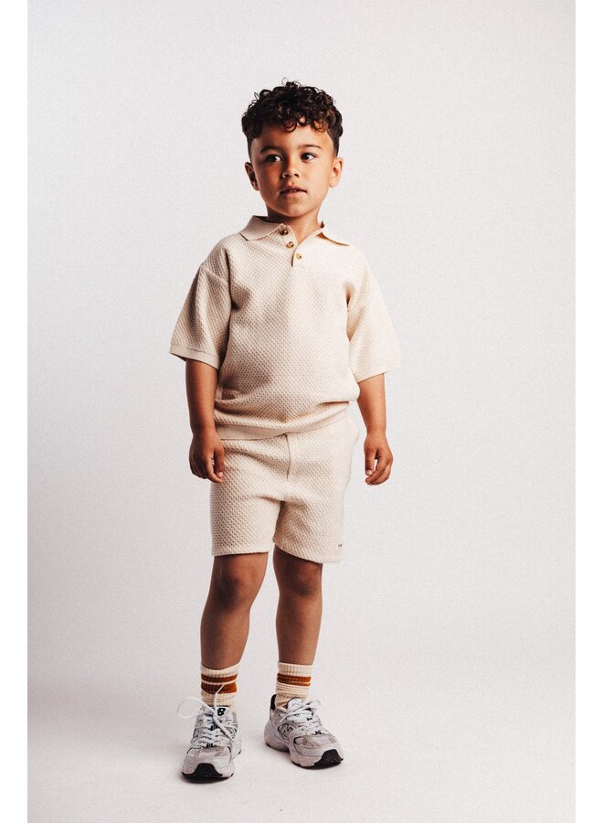 Baje Studio - Fygo shortsleeve polo - White coconut