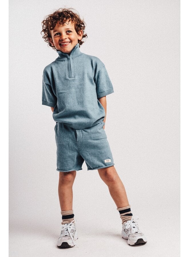 Baje Studio - Fayon shortsleeve - Blue sea