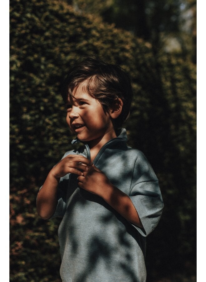 Baje Studio - Fayon shortsleeve - Blue sea