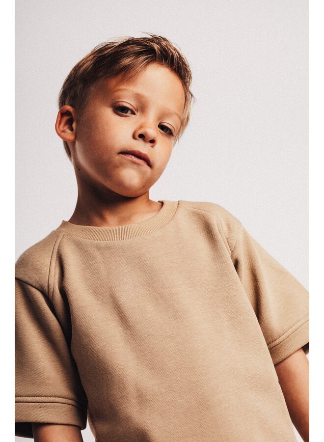 Baje Studio - Vic shortsleeve - Taupe cafe