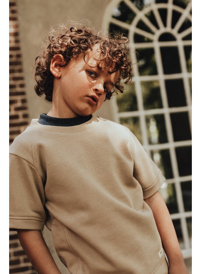 Baje Studio - Vic shortsleeve - Taupe cafe