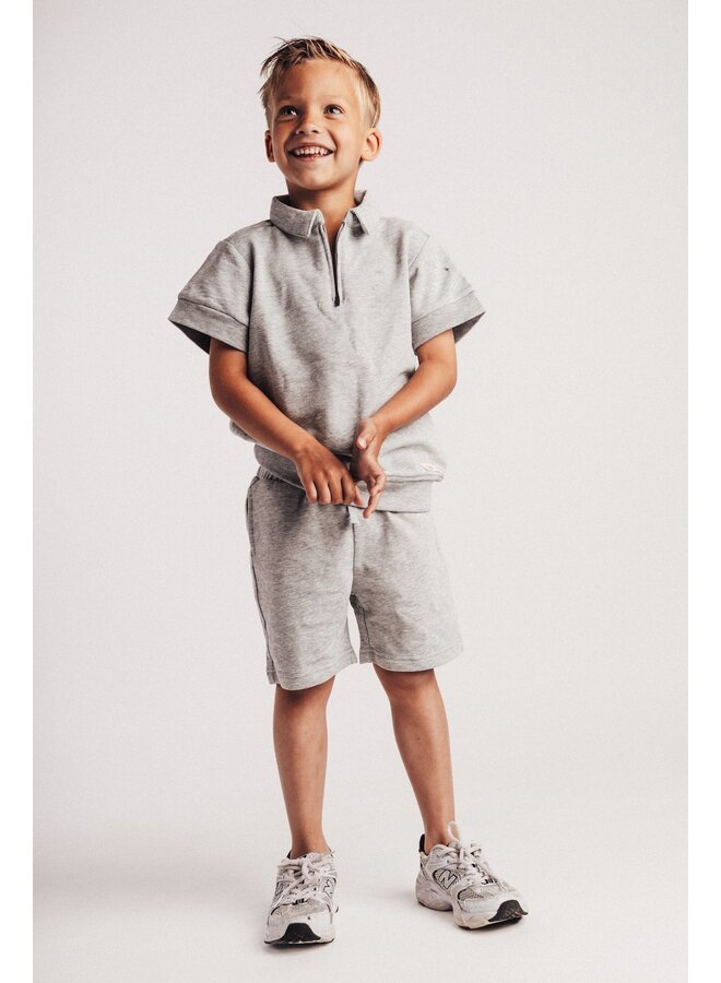 Baje Studio - Teba shortsleeve - Grey melange