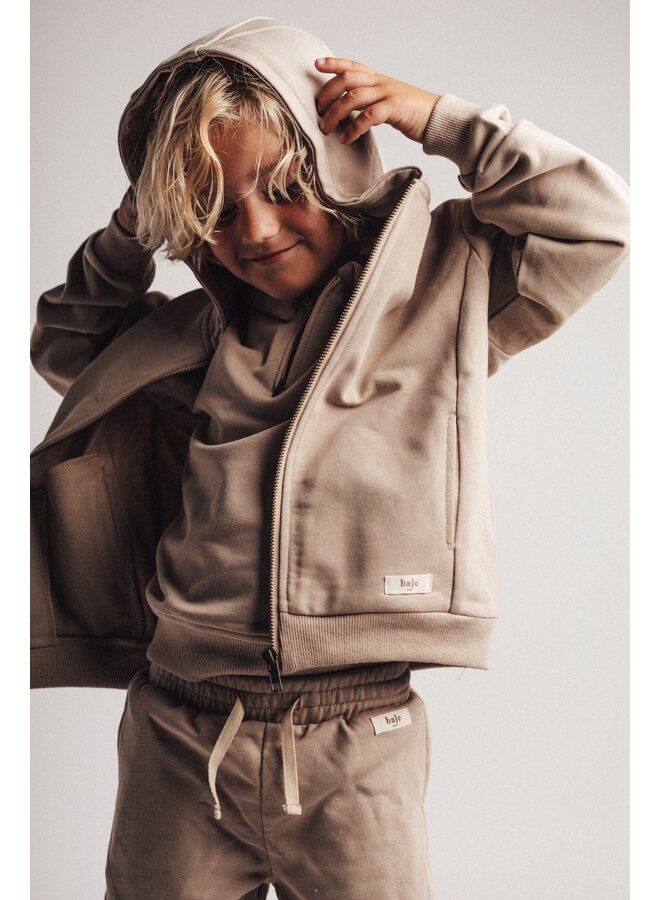 Baje Studio - Roche cardigan - Taupe cafe