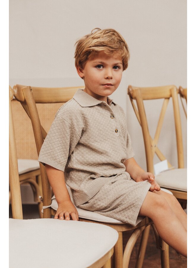 Leslie x Baje Studio - Mozi shorts - Taupe gray