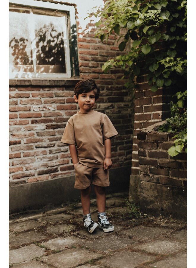 Baje Studio - Adrian shortsleeve - Brown coconut