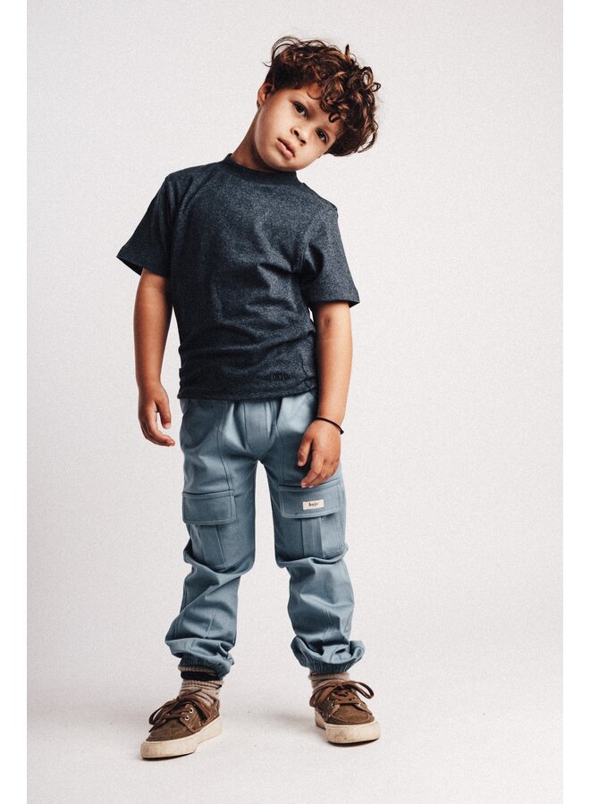 Baje Studio - Adrian shortsleeve - Blue dark