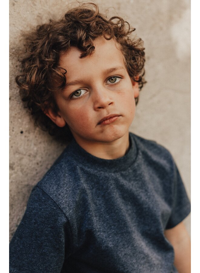 Baje Studio - Adrian shortsleeve - Blue dark