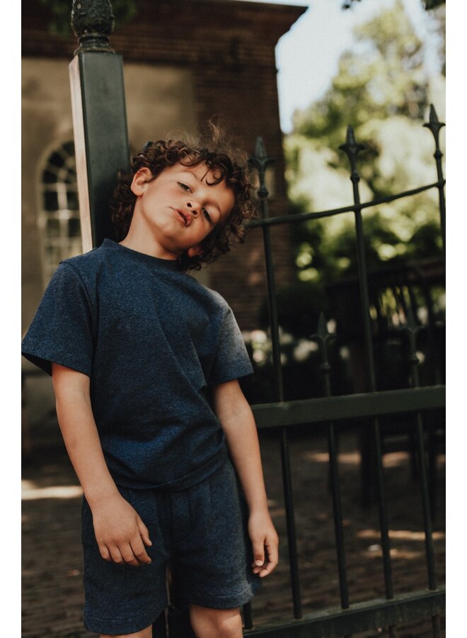 Baje Studio - Adrian shortsleeve - Blue dark