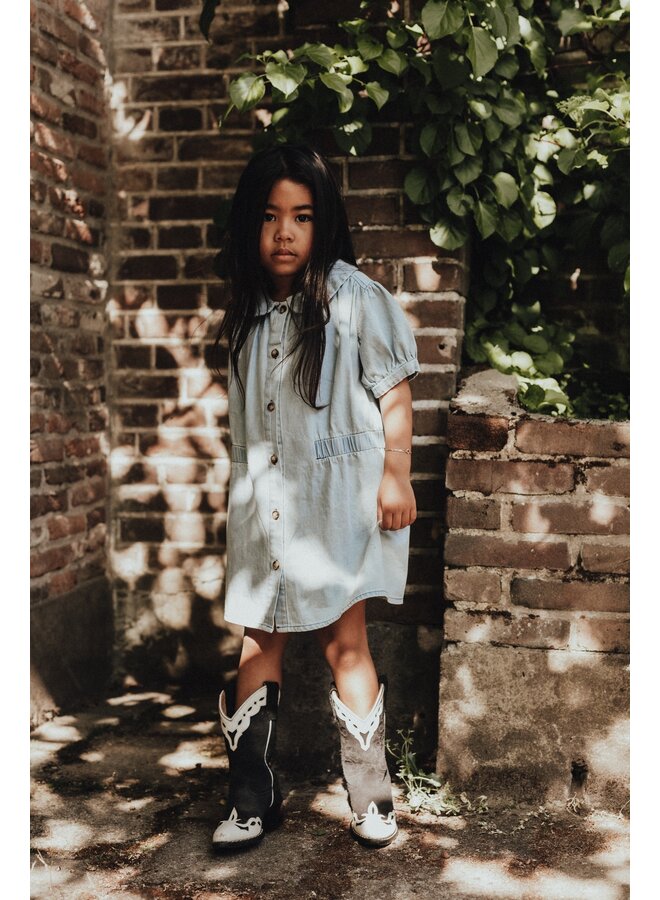 Baje Studio - Mirabel dress - Blue denim light