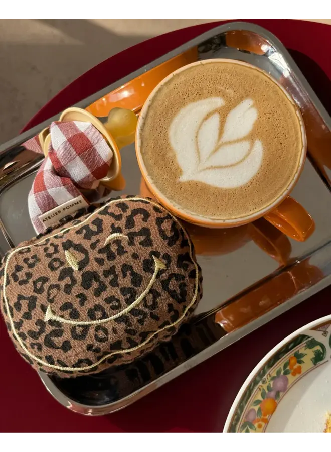 Atelier Pomme - Pacifier cloth pomme - Leopard love