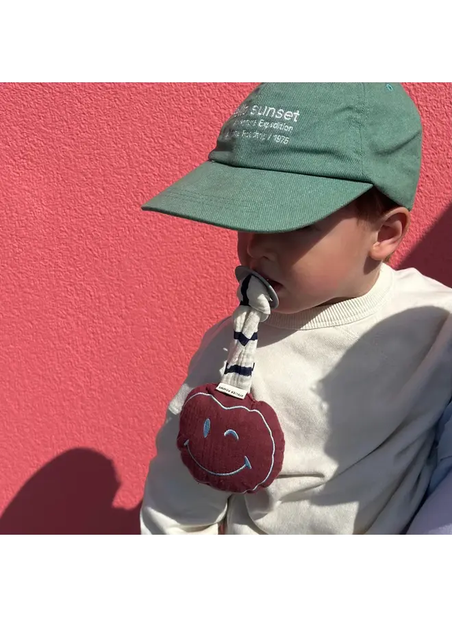 Atelier Pomme - Pacifier cloth pomme - Burgundy boo