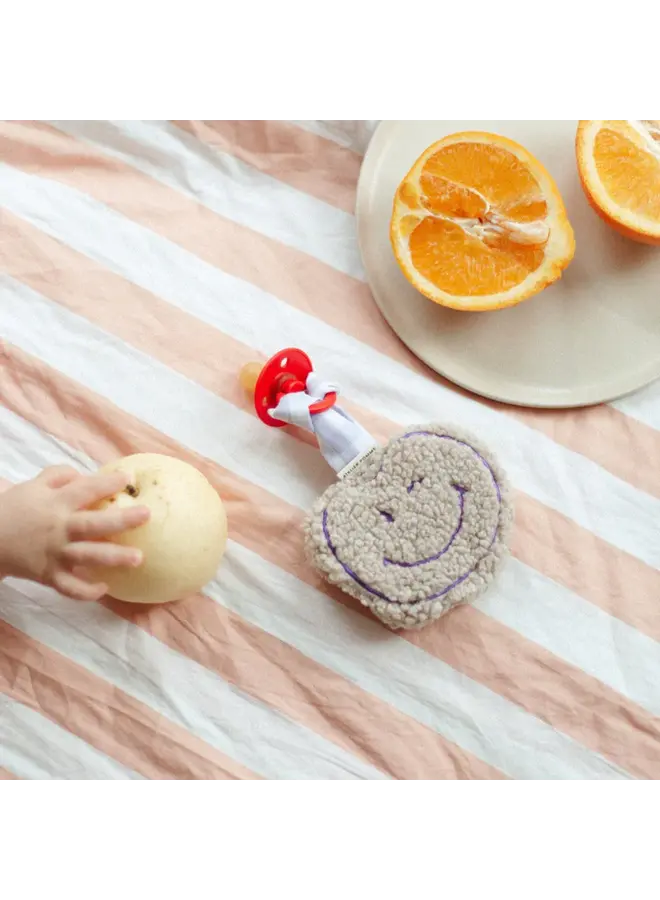 Atelier Pomme - Pacifier cloth pomme - Teddy lucky lila