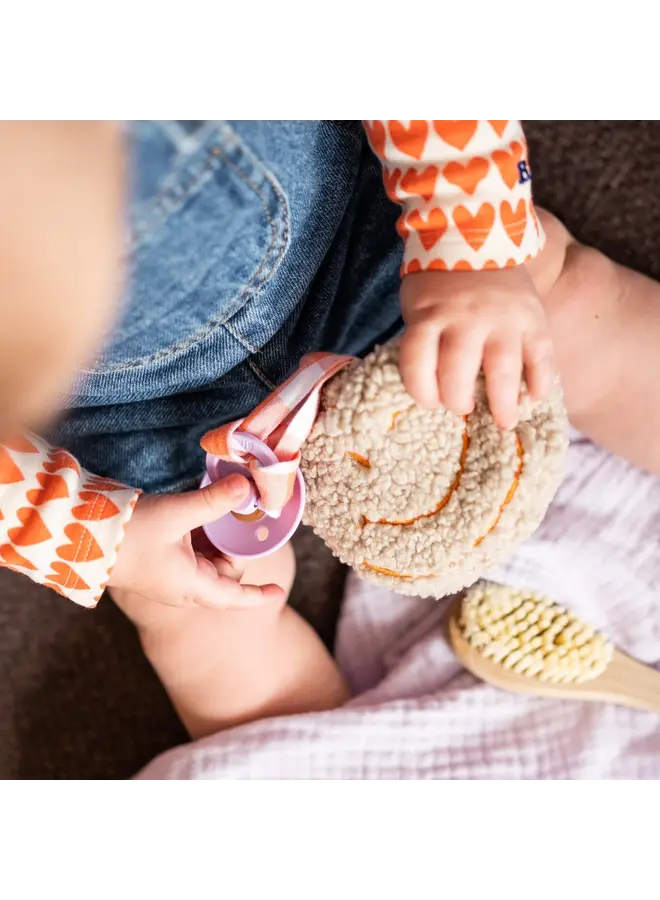 Atelier Pomme - Pacifier cloth pomme - Teddy oopsy orange